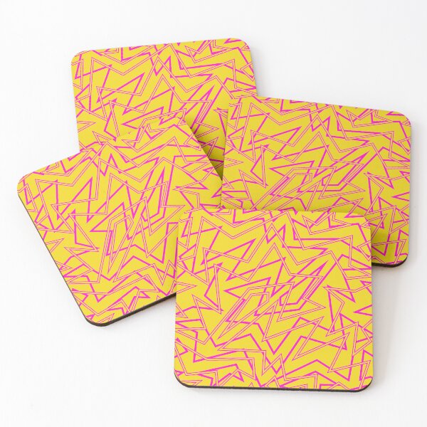 Item preview, Abstract Contemporary Pattern Yellow and Pink designed and sold by SoccaTamam.