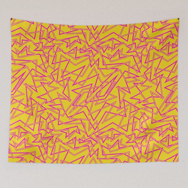Item preview, Abstract Contemporary Pattern Yellow and Pink designed and sold by SoccaTamam.