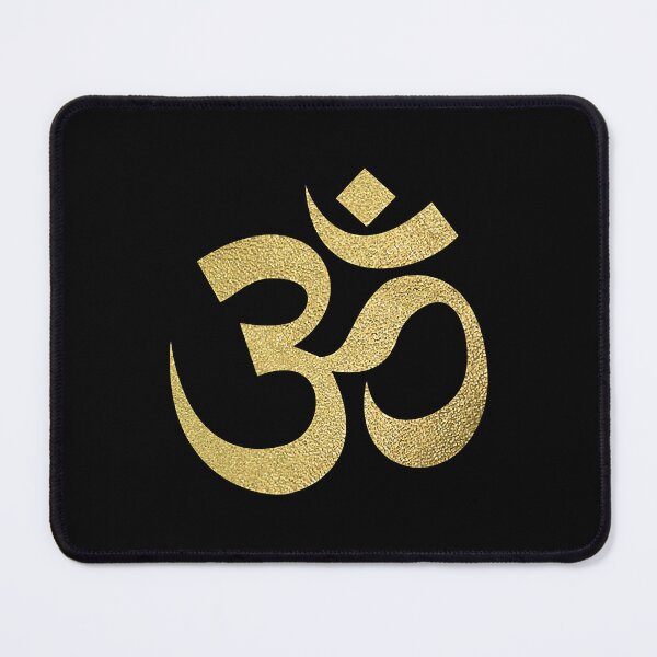 Item preview, Golden Om Spiritual Symbol Yoga Meditation Ohm designed and sold by HowardRabbi.