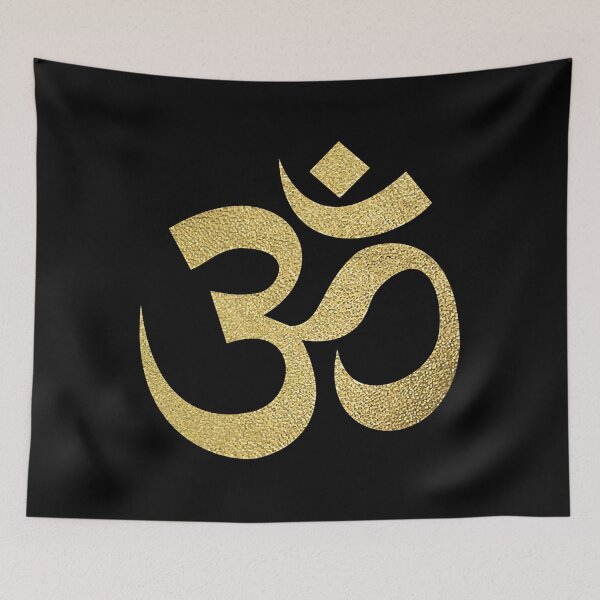 Item preview, Golden Om Spiritual Symbol Yoga Meditation Ohm designed and sold by HowardRabbi.