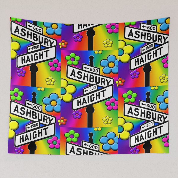 Item preview, Haight Ashbury Flowers Street Sign  designed and sold by Tara Thralls.