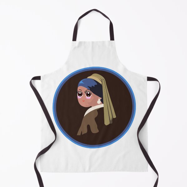 Item preview, Girl With A Pearl Earring Kawaii Style designed and sold by Raju-Creative.