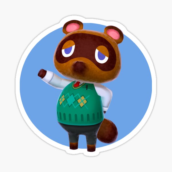 Vista previa del artículo con la obra «Tom Nook Animal Crossing», diseñado y vendido por The Real Elvis Presley.