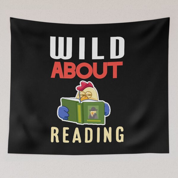 Item preview, Wild about reading. designed and sold by Umiska.