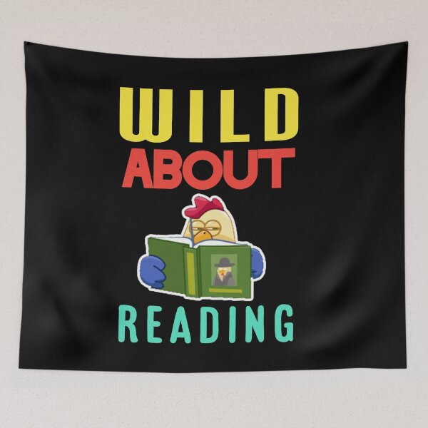 Item preview, Wild about reading. designed and sold by Umiska.