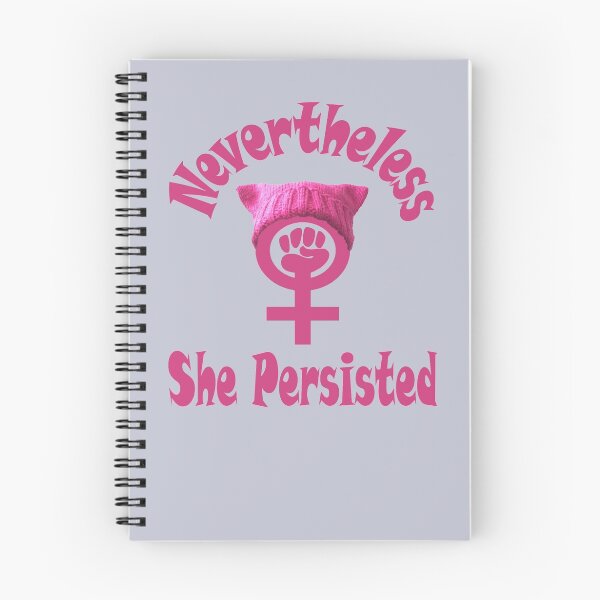 Item preview, Nevertheless She Persisted Female Symbol with Pussy Hat Feminist Design designed and sold by PowrToThePeople.