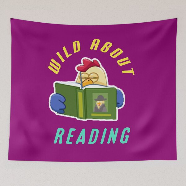 Item preview, Wild about reading. designed and sold by Umiska.