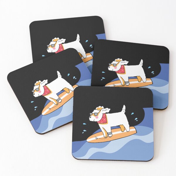 Item preview, Dog on surfboard designed and sold by arianpink.