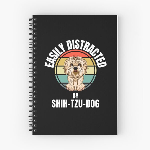 Item preview,  Easily distracted by Shih-Tsu-dogs -colourful cute funny retro gift present t-shirt. designed and sold by DesignedBySnip.