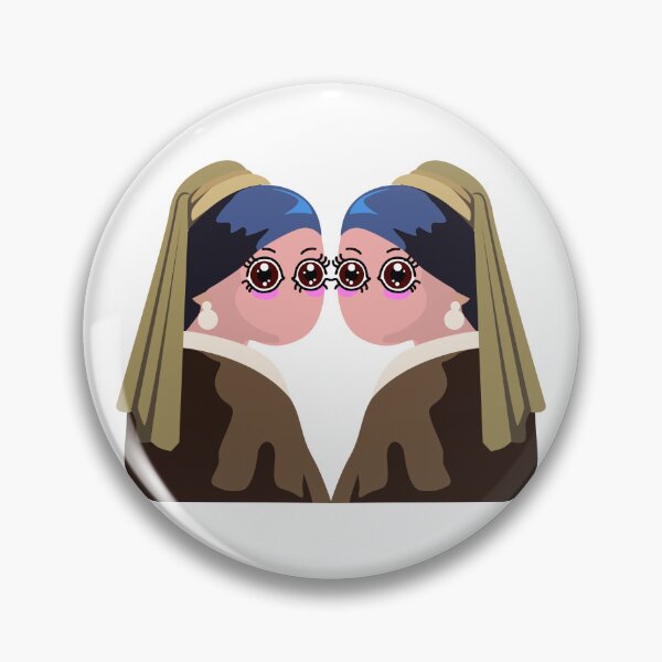 Item preview, Girl With A Pearl Earring Kawaii Style Twins designed and sold by Raju-Creative.