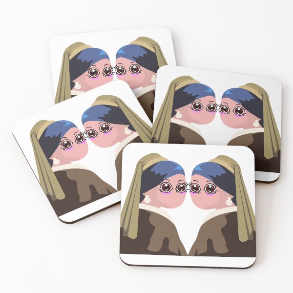 Item preview, Girl With A Pearl Earring Kawaii Style Twins designed and sold by Raju-Creative.