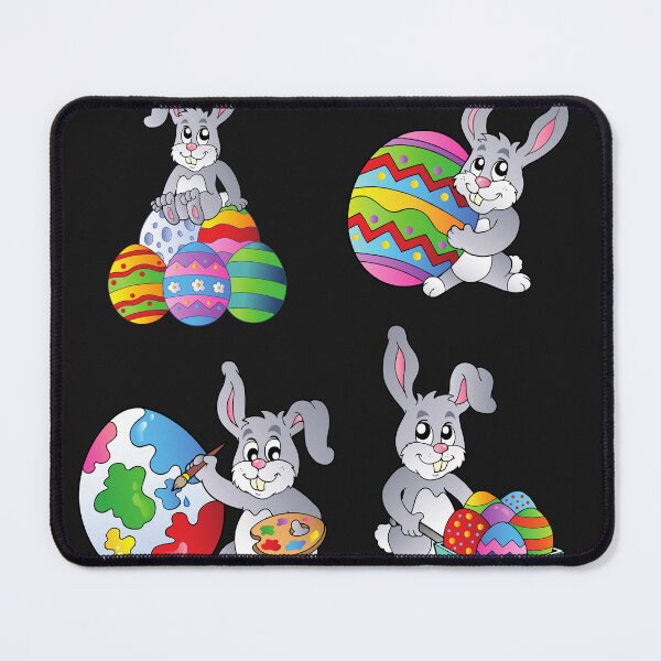 Item preview, cute colorful Easter bunny designed and sold by DahliaBlanche.