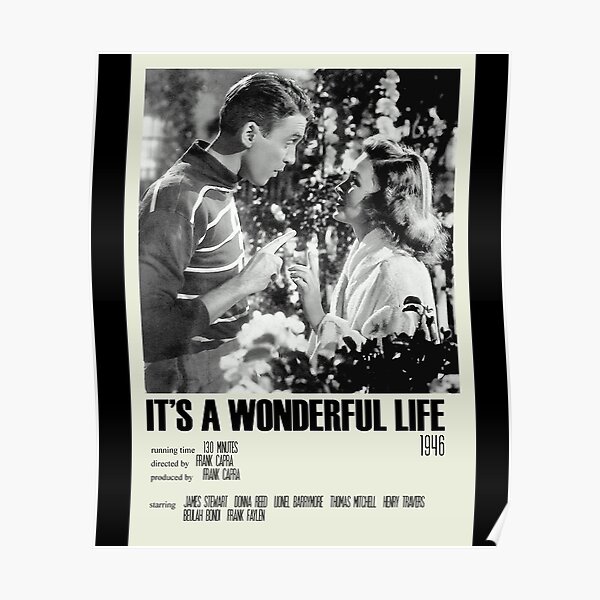 It’S A Wonderful Life Alternative Poster Art Movie Large (3) Poster