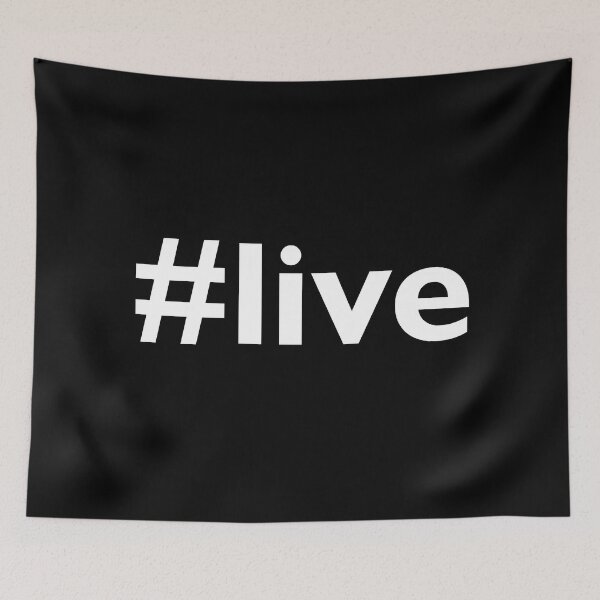 Item preview, #live hashtag, birthday gift designed and sold by Thestarrysky.