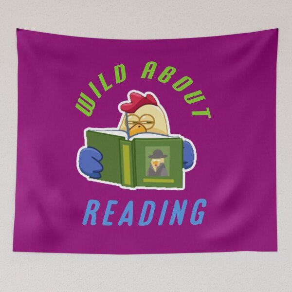 Item preview,  Wild about reading. designed and sold by Umiska.