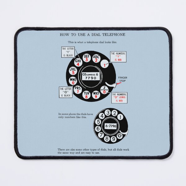 Item preview, HOW TO USE A DIAL TELEPHONE designed and sold by ThrowbackAds.