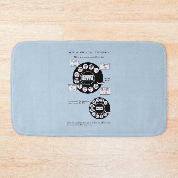 Item preview, HOW TO USE A DIAL TELEPHONE designed and sold by ThrowbackAds.