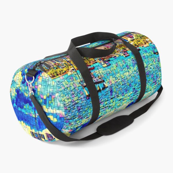 Item preview, Panorama of downtown Miami seen from the Atlantic Ocean - colorful painting designed and sold by NickoPrints.