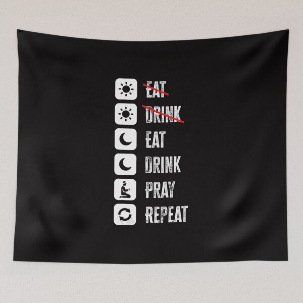 Item preview, Eat Drink Pray Repeat - Mode On Cool Fasting  designed and sold by CarlinConner.