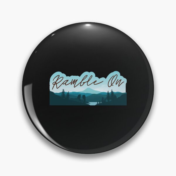 Item preview, Ramble On Classic Rock Lyrics Mountain Landscape designed and sold by ThoCanMilast.