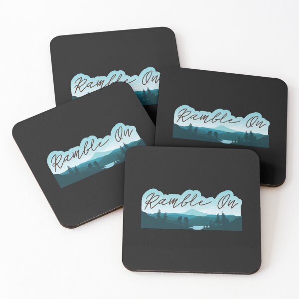 Item preview, Ramble On Classic Rock Lyrics Mountain Landscape designed and sold by ThoCanMilast.