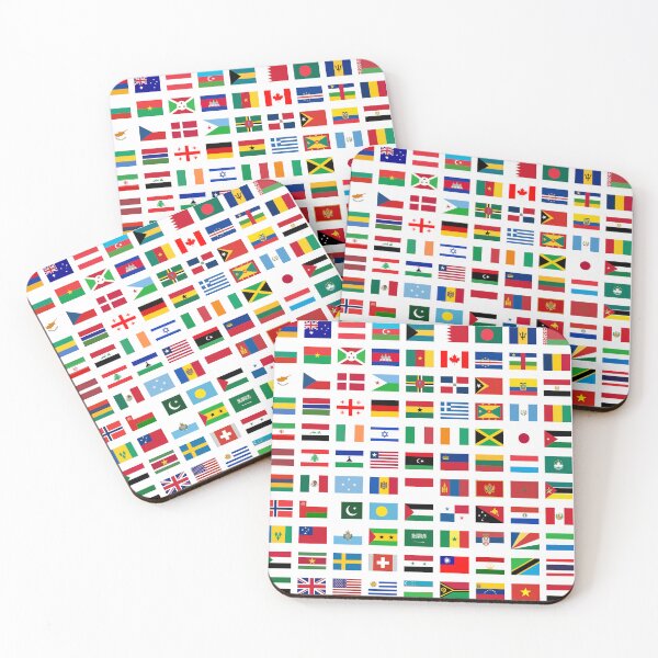 Item preview, Flags of the World - White Background designed and sold by Ikaroots.