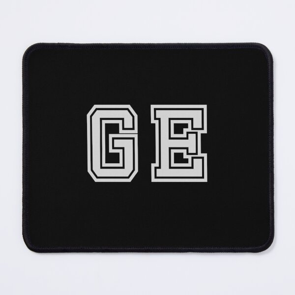 Item preview, G.E. Varsity Initials | Varsity Letters | Black And White | Personalised Gifts designed and sold by Avo And Sriracha.