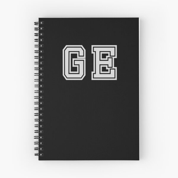 Item preview, G.E. Varsity Initials | Varsity Letters | Black And White | Personalised Gifts designed and sold by Avo And Sriracha.