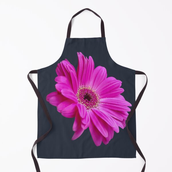 Item preview, Pink Gerbera Daisy Flower on Dark Blue Square designed and sold by ellenhenry.