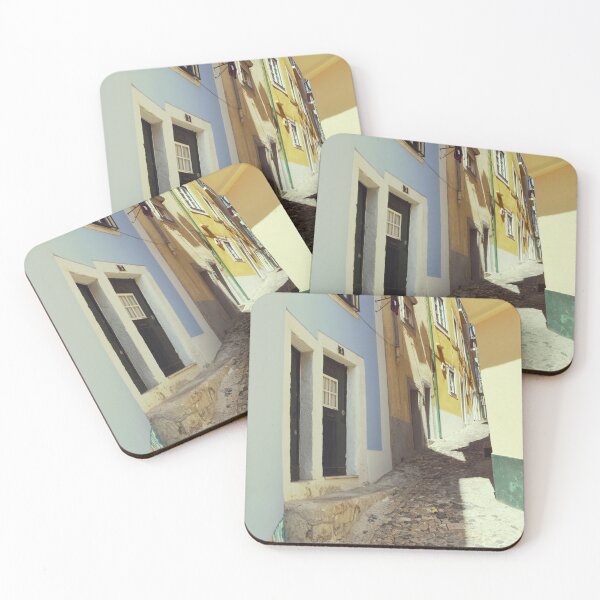 Item preview, Steep narrow alley in old town Lisbon, Portugal designed and sold by CarolinaReina.