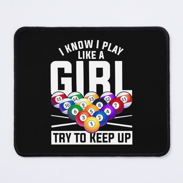 Item preview, Snooker Girls Funny Pool Player Woman Billiard designed and sold by bestshirtdesign.