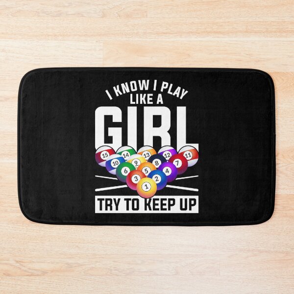 Item preview, Snooker Girls Funny Pool Player Woman Billiard designed and sold by bestshirtdesign.