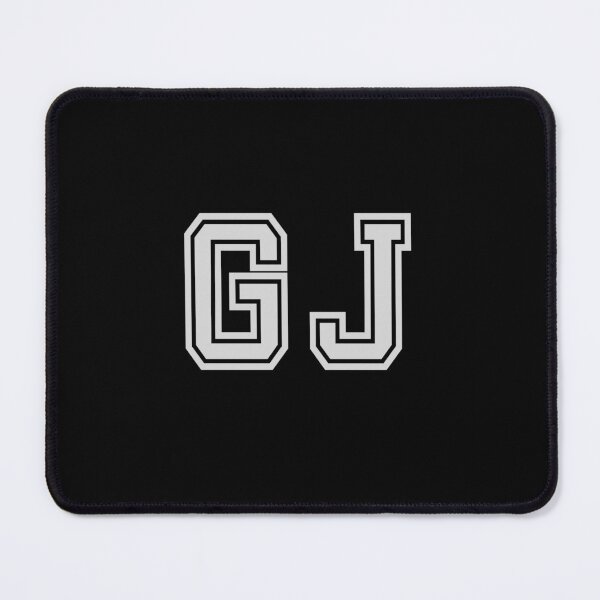 Item preview, G.J. Varsity Initials | Varsity Letters | Black And White | Personalised Gifts designed and sold by Avo And Sriracha.