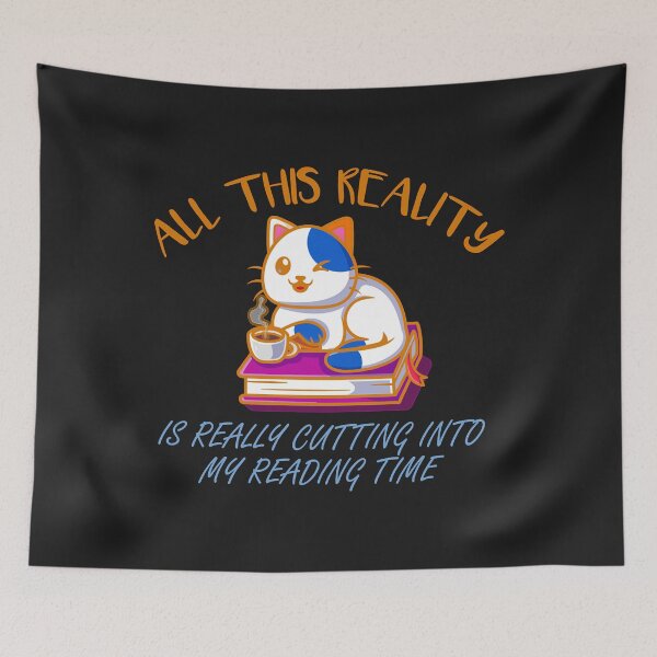 Item preview, all this reality is really cutting into my reading time designed and sold by romanl3.