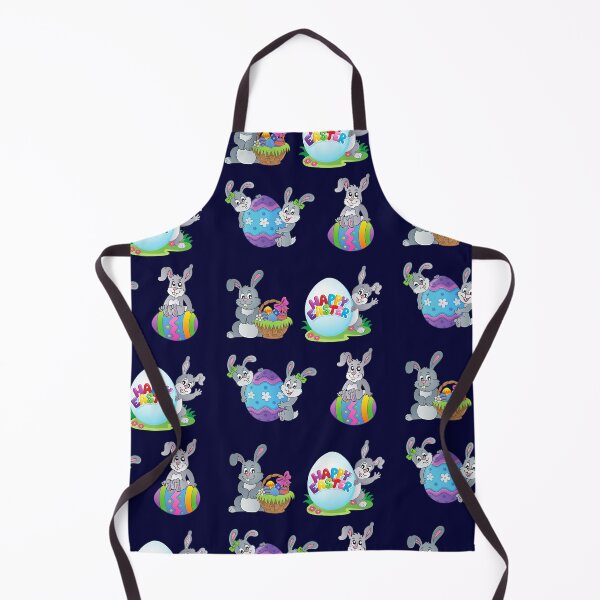 Item preview, happy easter colorful design of easter bunny and eggs. designed and sold by DahliaBlanche.