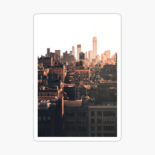 NYC Rooftop ii Sticker