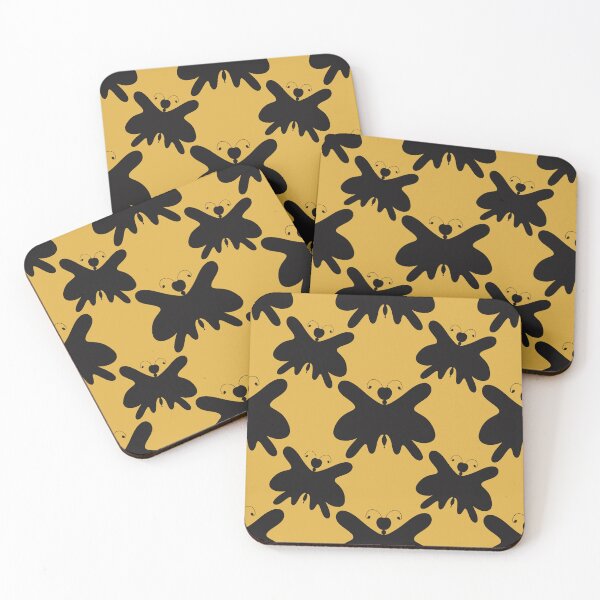 Item preview, Butterfly Black and Yellow Silhouette Pattern  designed and sold by Artistestella.