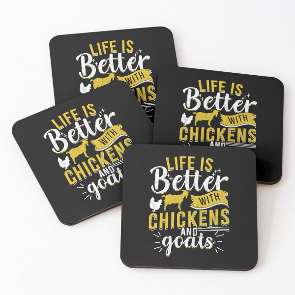 Item preview, Life Is Better With Chickens And Goat Funny Farmer Humor Ranch designed and sold by davetmccall.