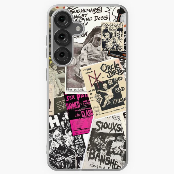 Item preview, Punk Rock Music Flyers Collage designed and sold by Ikaroots.