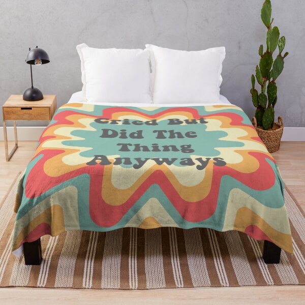 Item preview, Cried But Did The Thing Anyway Funny Quotes Vintage designed and sold by vhsfinevibes.