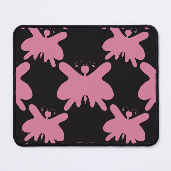Item preview, Butterfly Black and Pink Silhouette Pattern designed and sold by Artistestella.