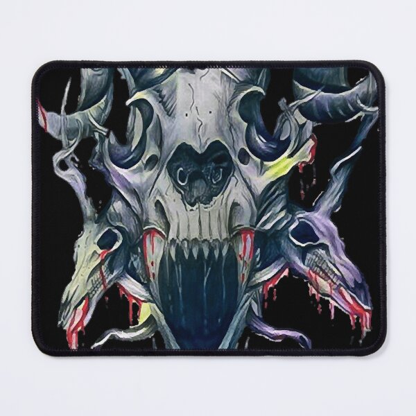 Item preview, gothic Goat and unicorn Skull designed and sold by WendellHane1989.