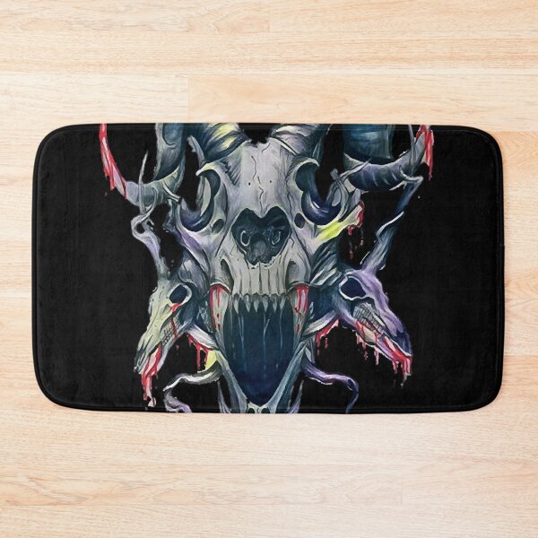 Item preview, gothic Goat and unicorn Skull designed and sold by WendellHane1989.