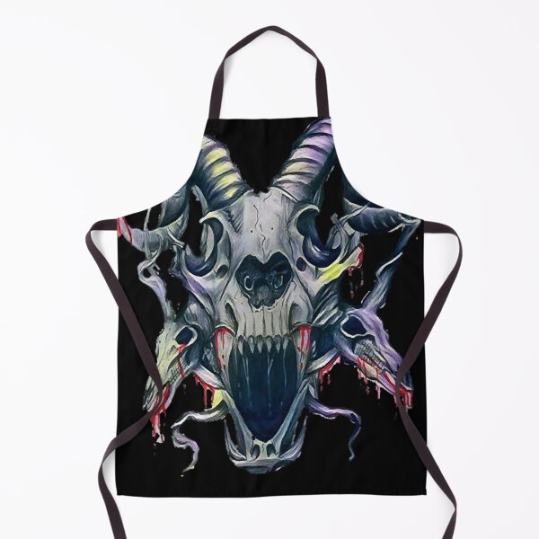 Item preview, gothic Goat and unicorn Skull designed and sold by WendellHane1989.