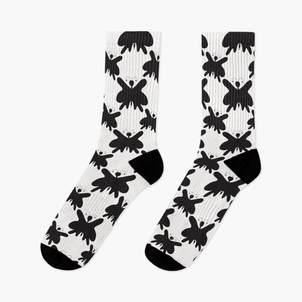 Item preview, Butterfly Black and White Silhouette Pattern  designed and sold by Artistestella.