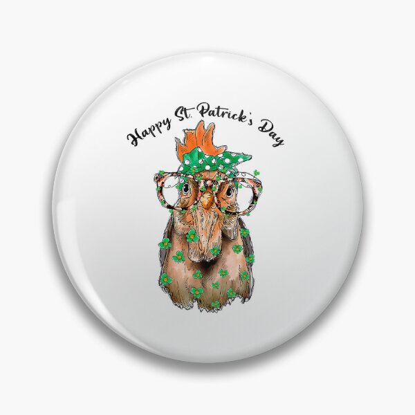 Item preview, Happy St Patricks Day Shamrock Leaf Chicken Leprechaun designed and sold by davetmccall.