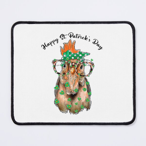 Item preview, Happy St Patricks Day Shamrock Leaf Chicken Leprechaun designed and sold by davetmccall.