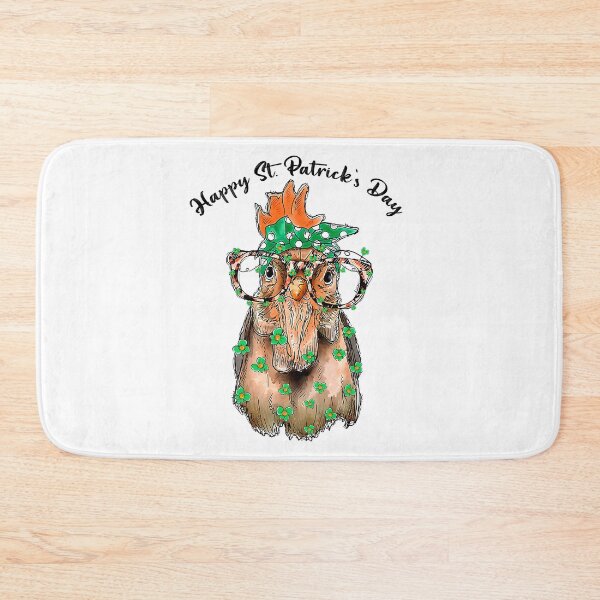 Item preview, Happy St Patricks Day Shamrock Leaf Chicken Leprechaun designed and sold by davetmccall.