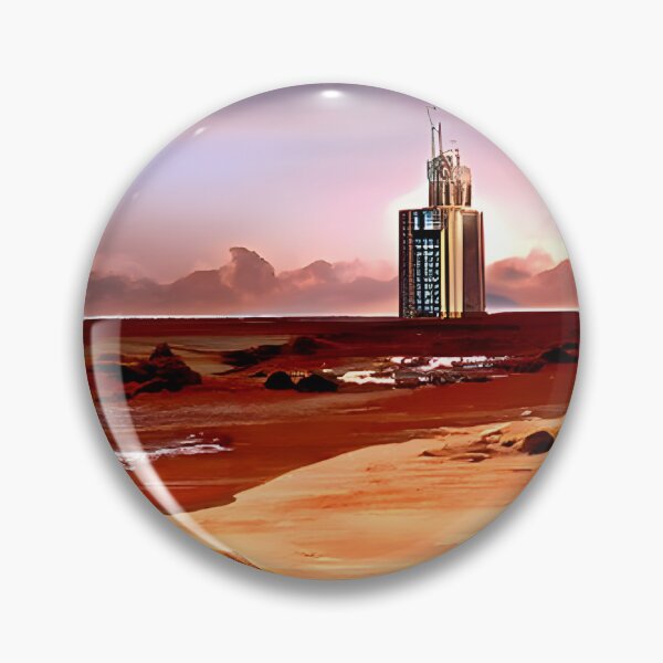 Item preview, Martian Canyon Hotel designed and sold by Icon Planet Art • Surrealist Realism Apparel & Homeware • Sam Blagburn.