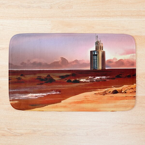 Item preview, Martian Canyon Hotel designed and sold by Icon Planet Art • Surrealist Realism Apparel & Homeware • Sam Blagburn.